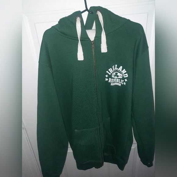Vintage men's Ireland Republic Green hooded jacket - Picture 2 of 6